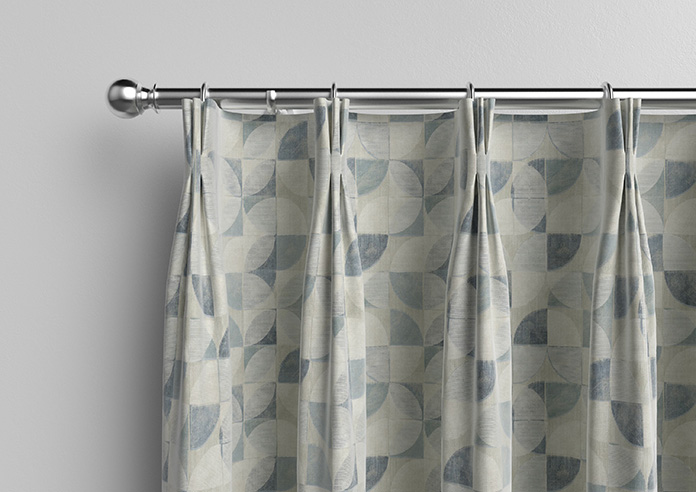 Mosaic Tile, Denim - Made to Measure Curtains - Image 11